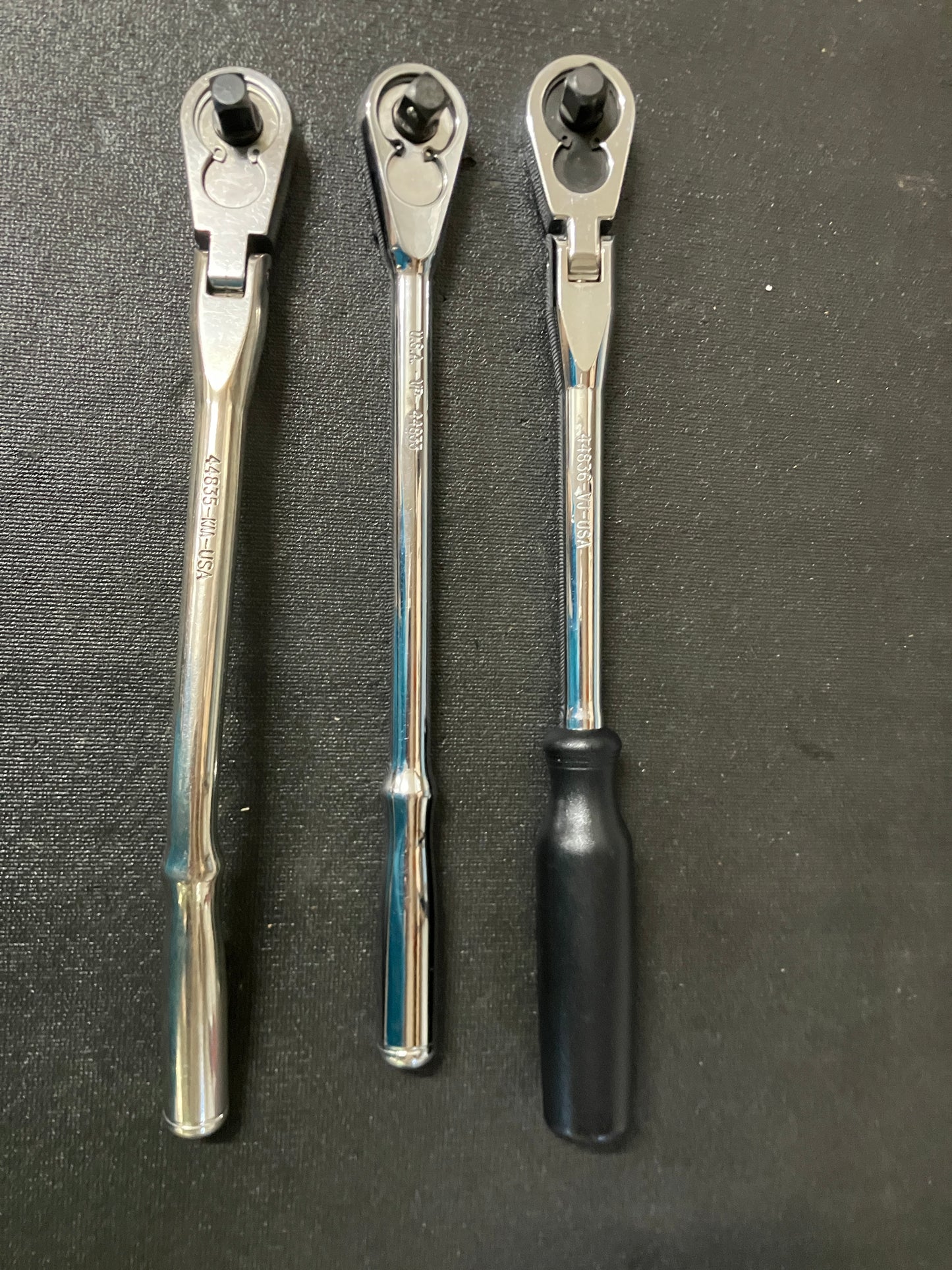 Vintage Craftsman 3pc Ratchet Bundle 44833 44835 44836 USA