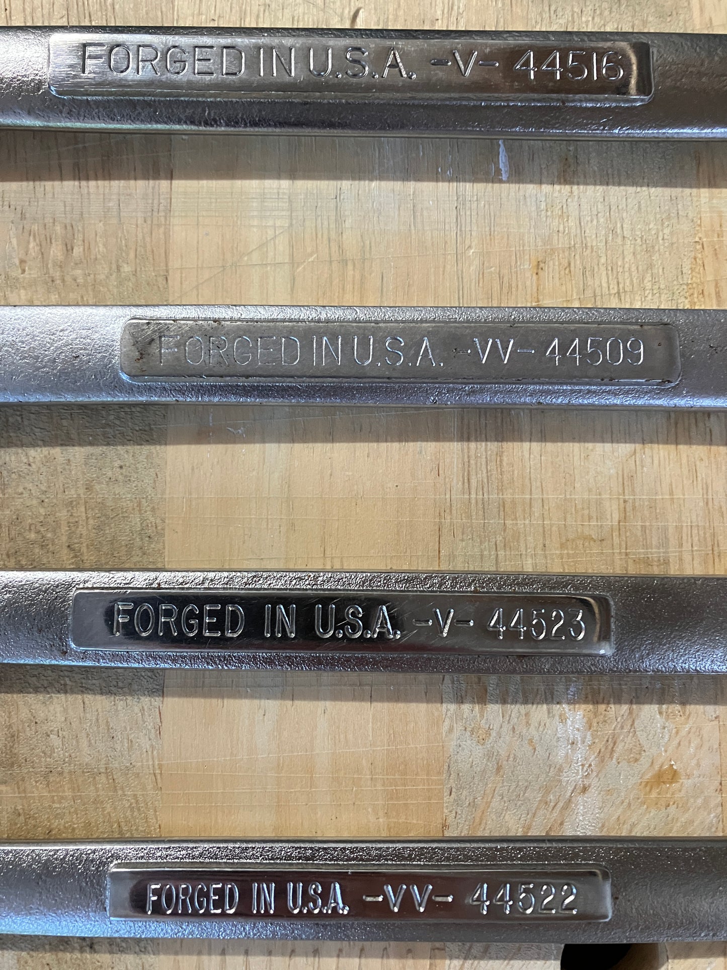 Vintage Craftsman 4pc Metric Open End Wrench Set USA Bundle
