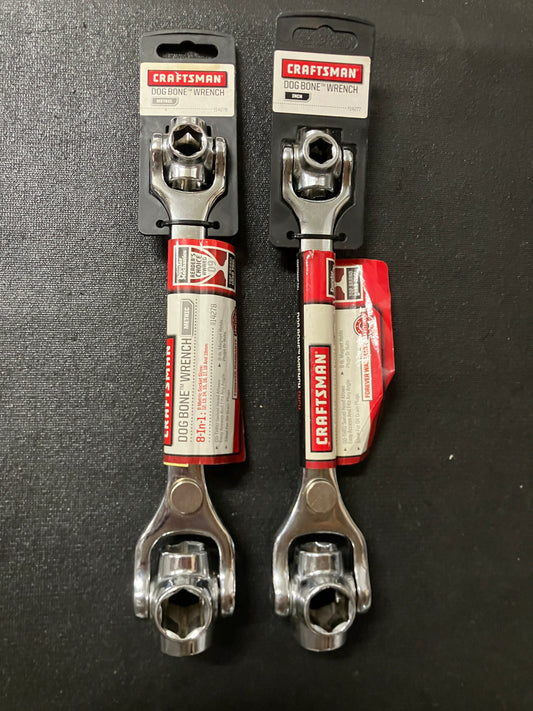 NOS Craftsman Dog Bone Wrench Set Metric & SAE 14277 14278