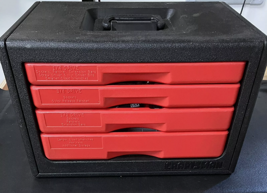 Vintage Craftsman 209pc Laser Etch 4 Drawer Mechanics Tool Set 34209 USA